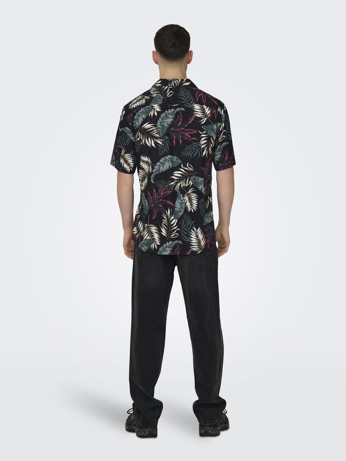 only-and-sons-miesten-kauluspaita-wayne-life-viscose-shirt-musta-kuosi-4