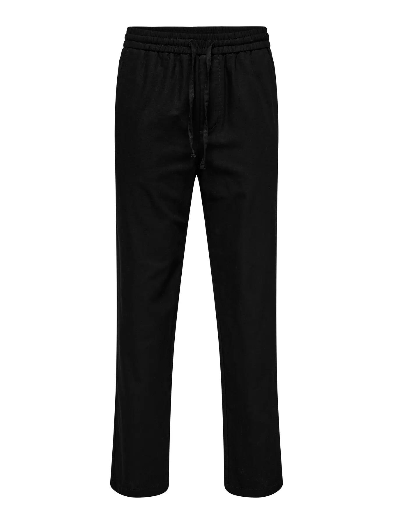 only-and-sons-miesten-kesahousut-sinus-loose-lin-pant-black-3