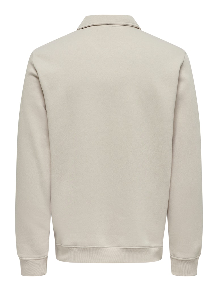 only-and-sons-miesten-neulepsuero-ceres-1-4-zip-beige-4