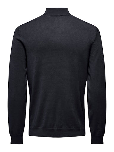 only-and-sons-miesten-neulepusero-phil-wyler-reg-half-zip-tummansininen-4