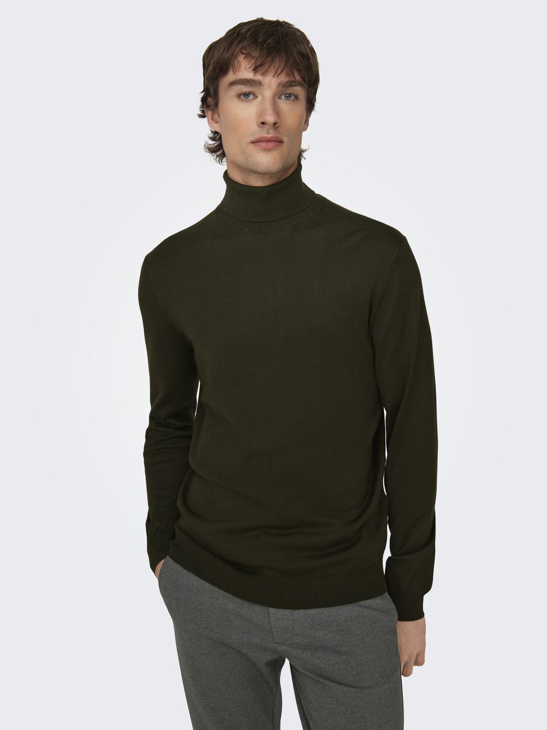 only-and-sons-miesten-pooloneule-wyler-life-roll-neck-nos-armeijanvihrea-1