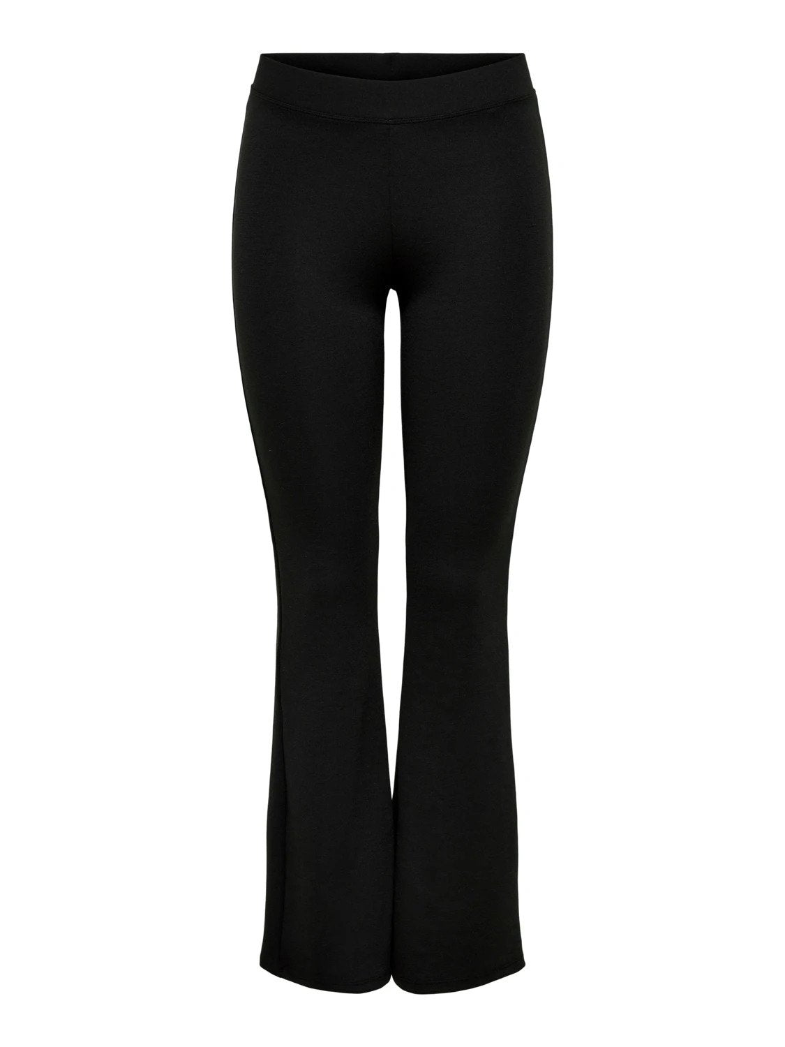 only-naisten-housut-onlfever-stretch-flaired-pants-jrs-musta-3
