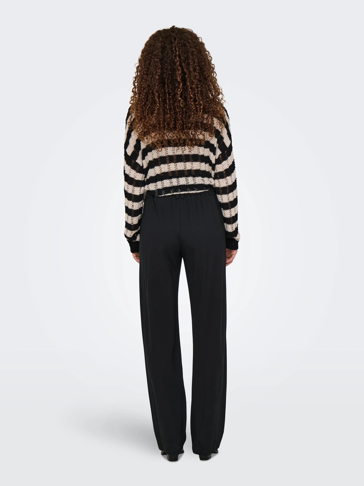 Only naisten housut ONLPOPTRASH LIFE MW STRAIGHT PNT NOOS, musta