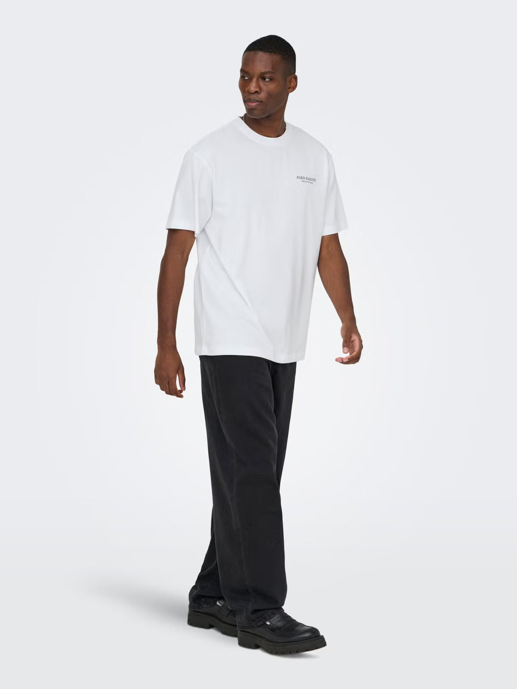 Only and Sons miesten T-paita Onsfred Elegants Rlx Ss Tee, Bright White