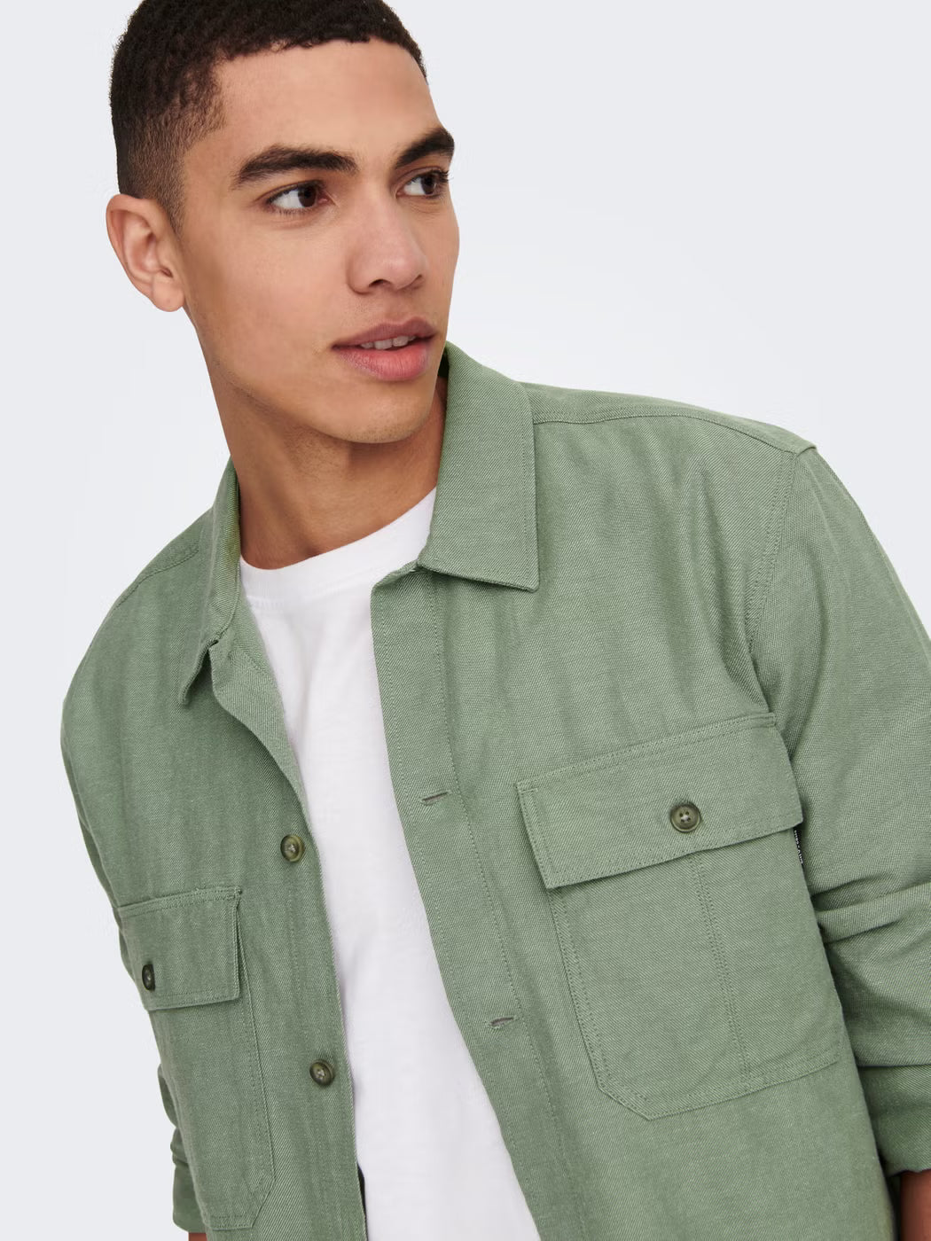 Only and Sons miesten paitatakki Onskennet LS Overshirt Noos, Swamp