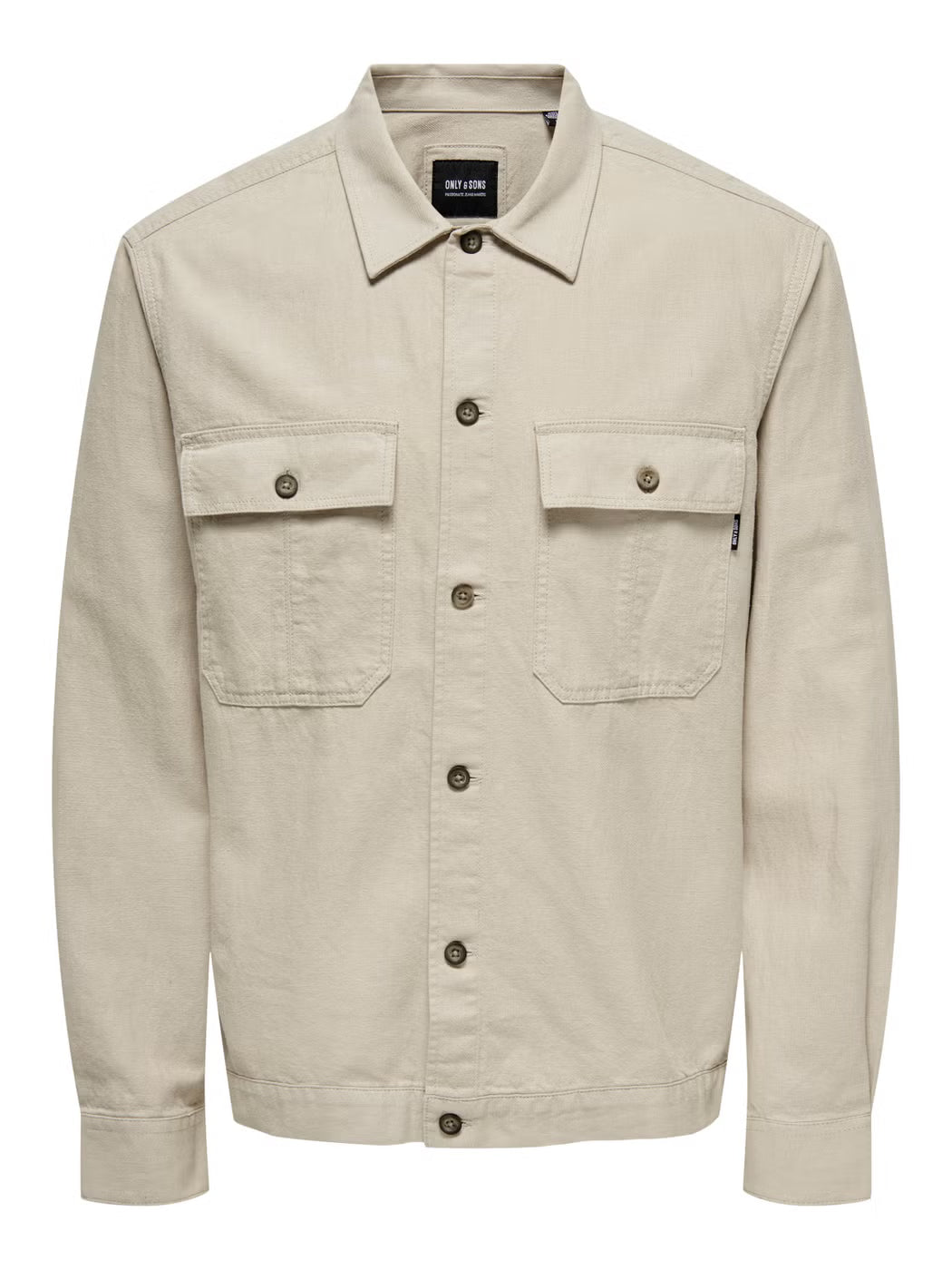 Only and Sons miesten paitatakki Onskennet LS Overshirt Noos, Silver Lining
