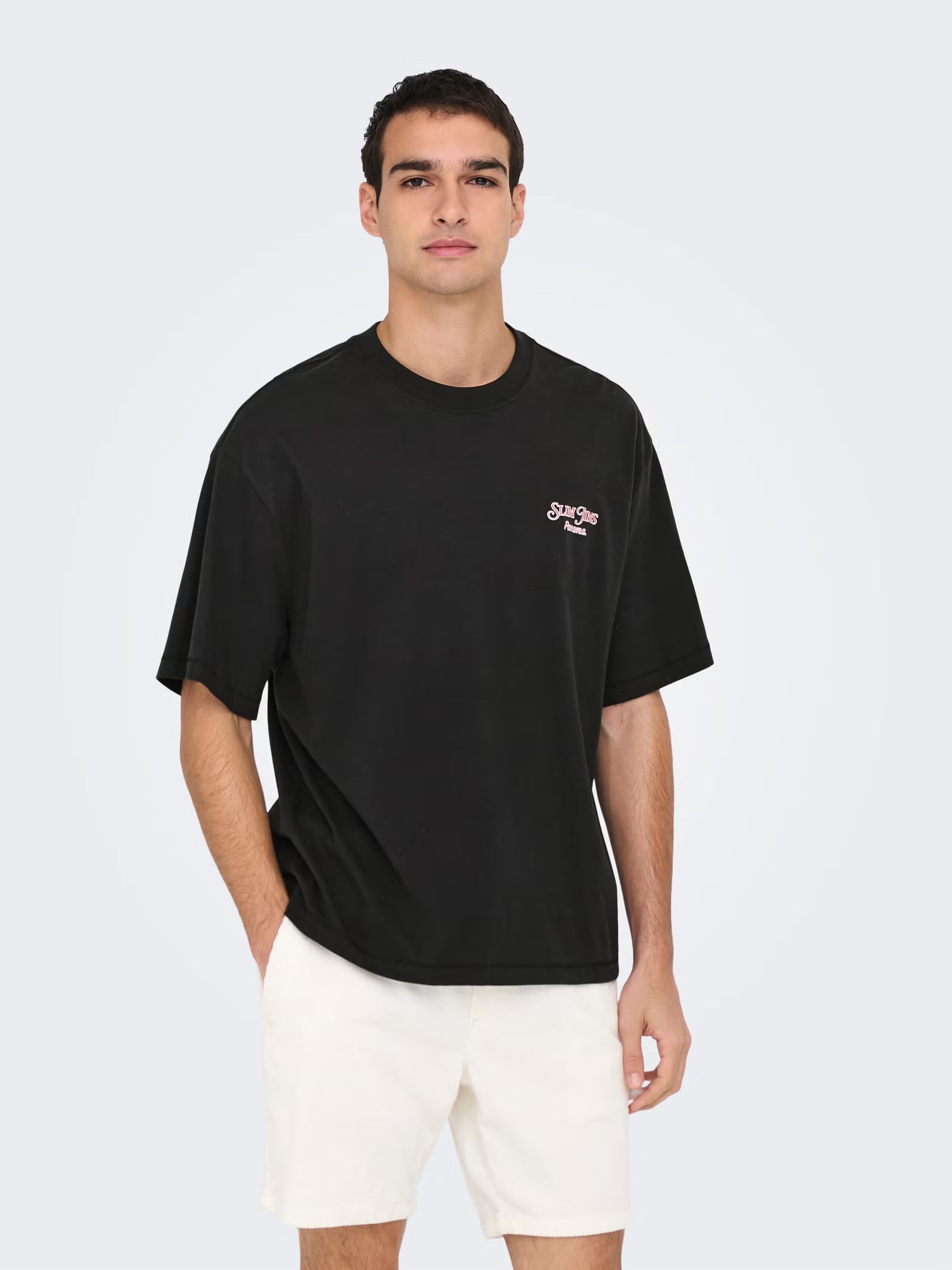 Only and Sons miesten t-paita ONSMalik, Jet Black