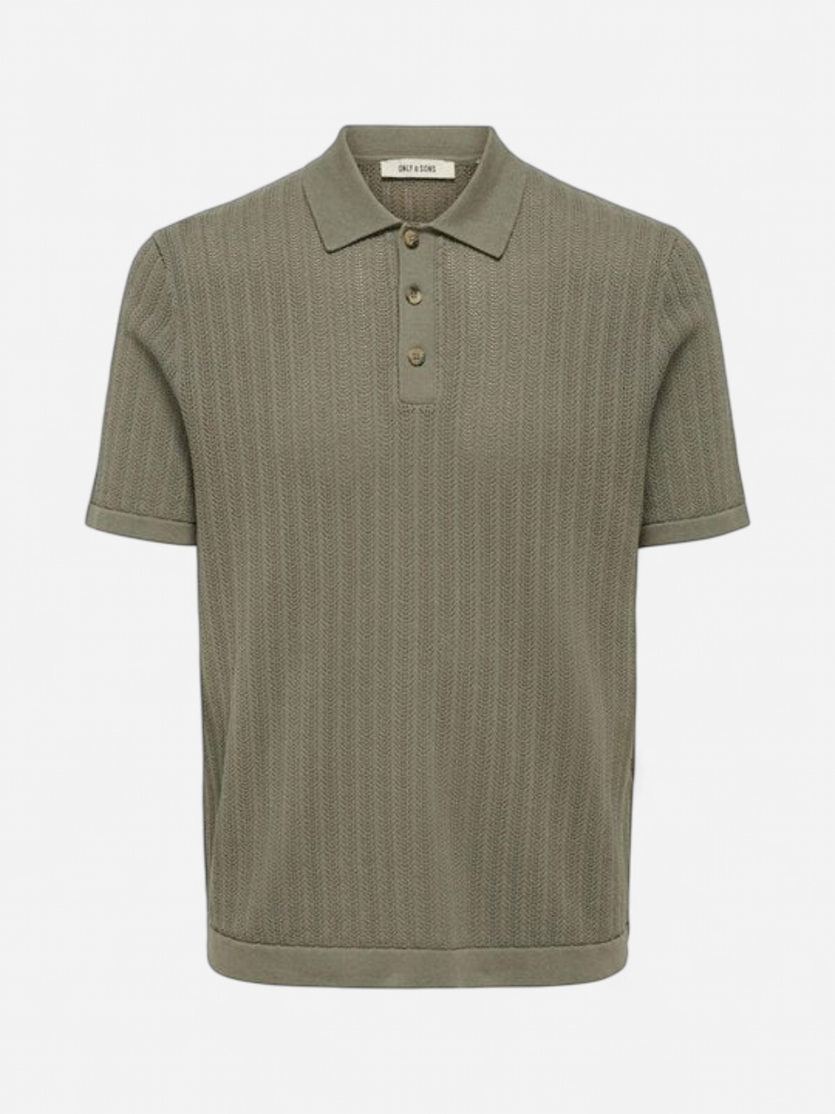 Only and Sons miesten paita ONSMOON REG 12 SS Polo Knit, Bungee Cord - Kekäle.fi