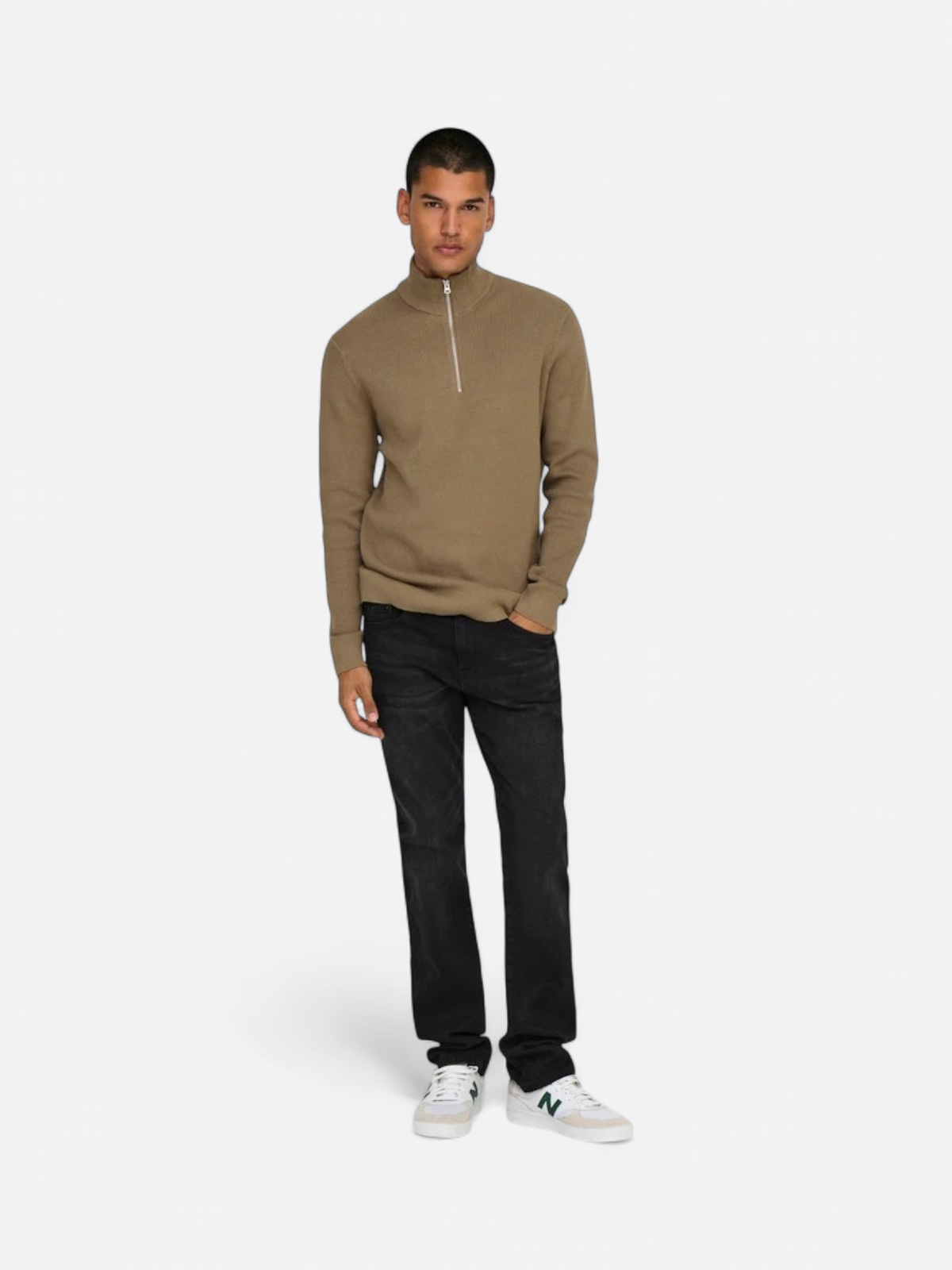 Only and Sons miesten farkut ONSWEFT REGULAR BLACK 8638 MAT DNM NOOS, Black Denim - Kekäle.fi
