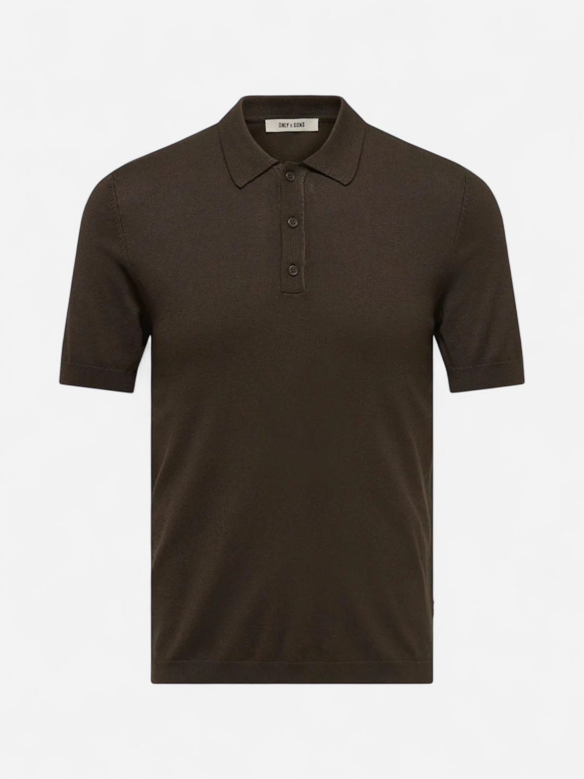 ONSWYLER LIFE REG 14 SS POLO KNIT NOOS Coffee Bean - Kekäle.fi