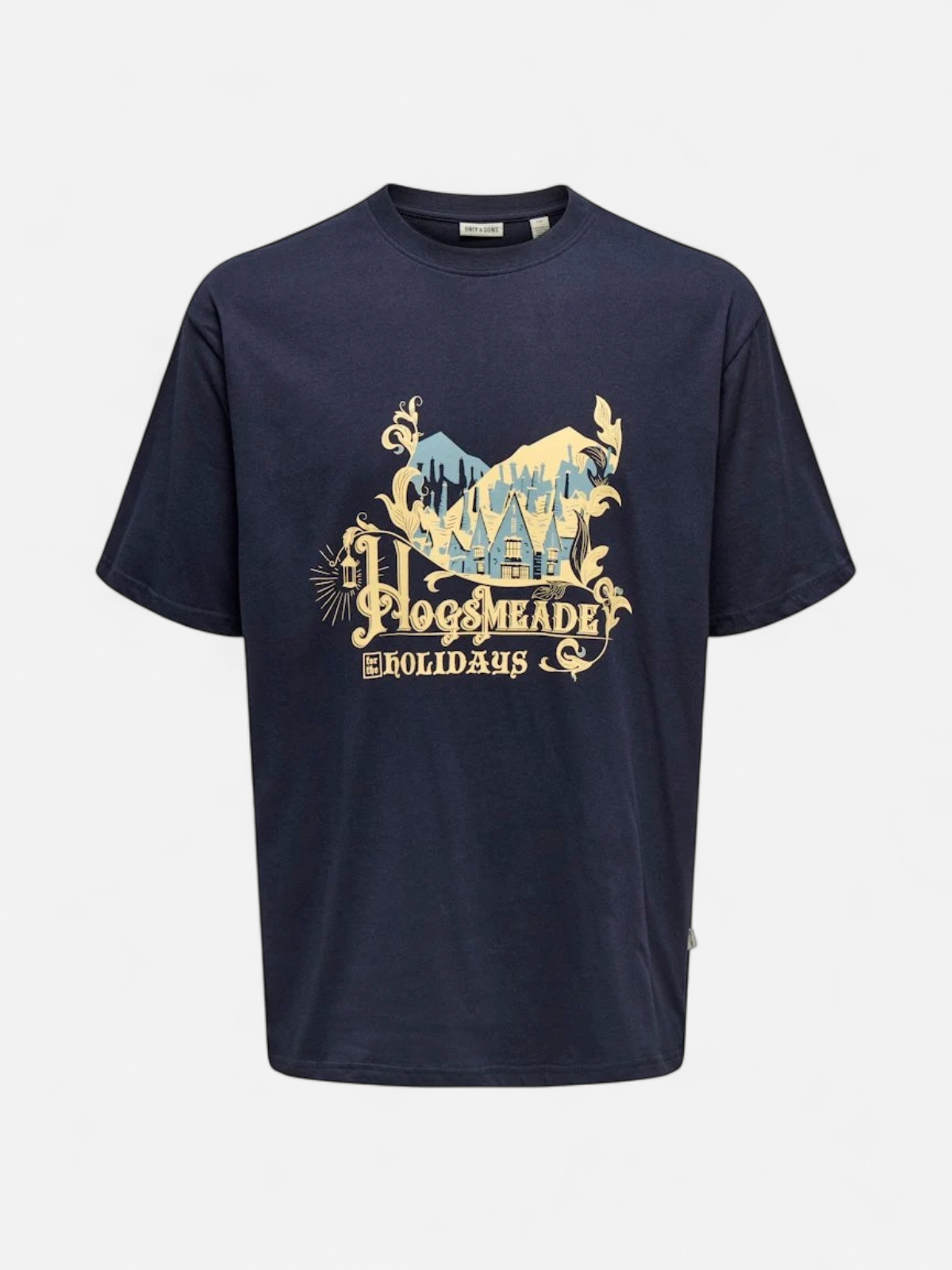Only and Sons miesten t-paita, ONSXMAS RLX SS TEE HP Navy Blazer - Kekäle.fi