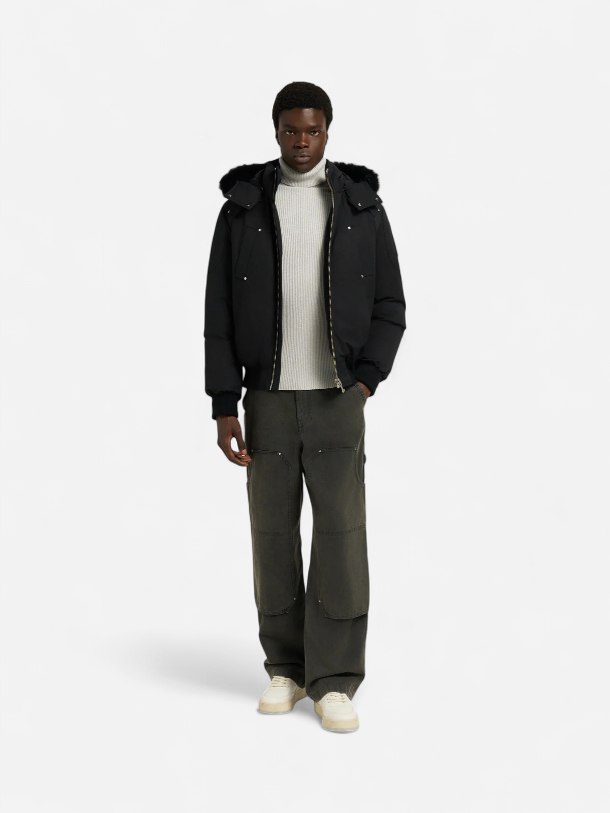 ORIGINAL BALLISTIC BOMBER BLK SHEARLING MUSTA - Kekäle.fi