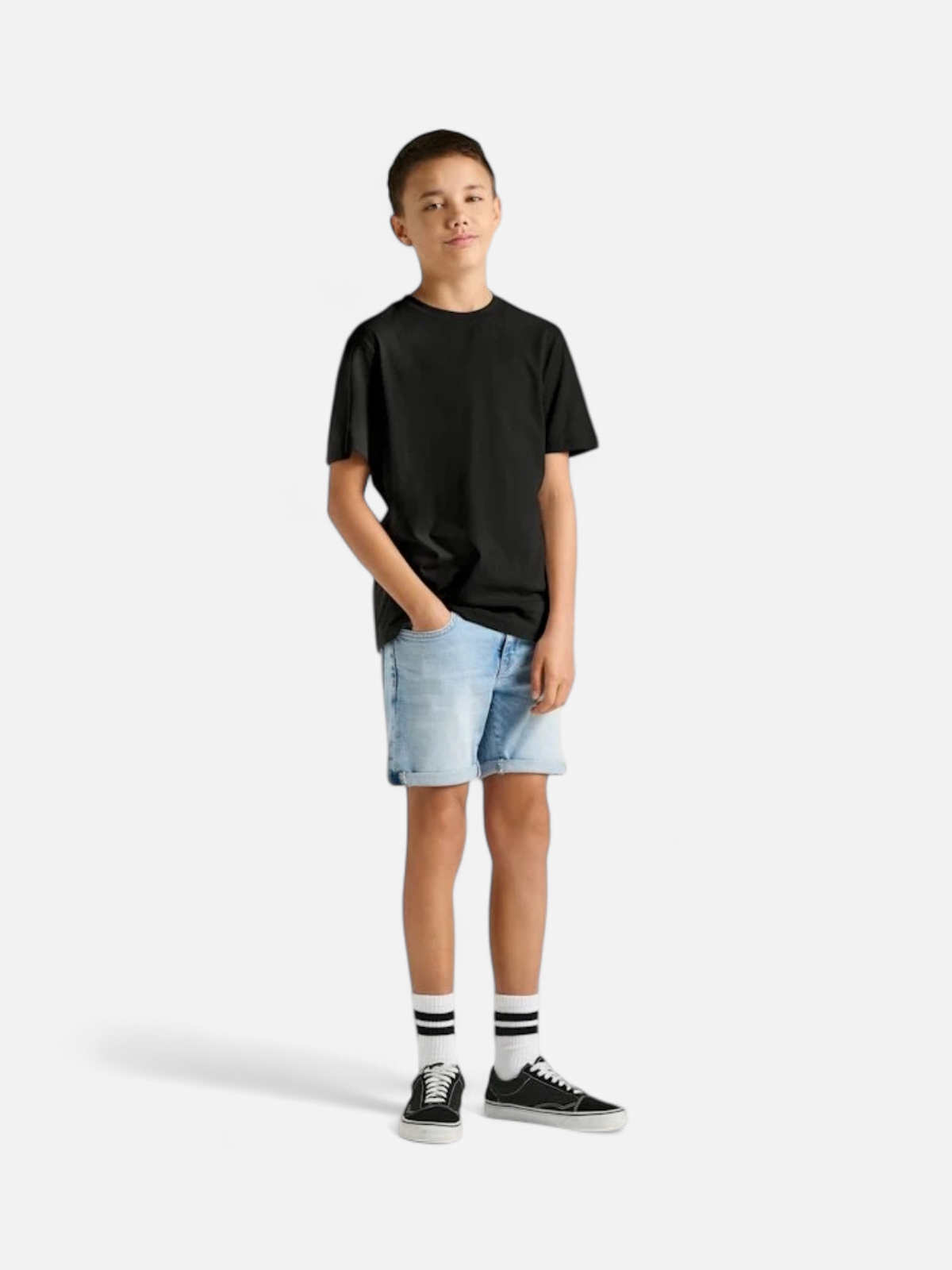 Only and Sons Junior lasten t-paita OSJMAX LIFE SS STITCH TEE NOOS, musta - Kekäle.fi