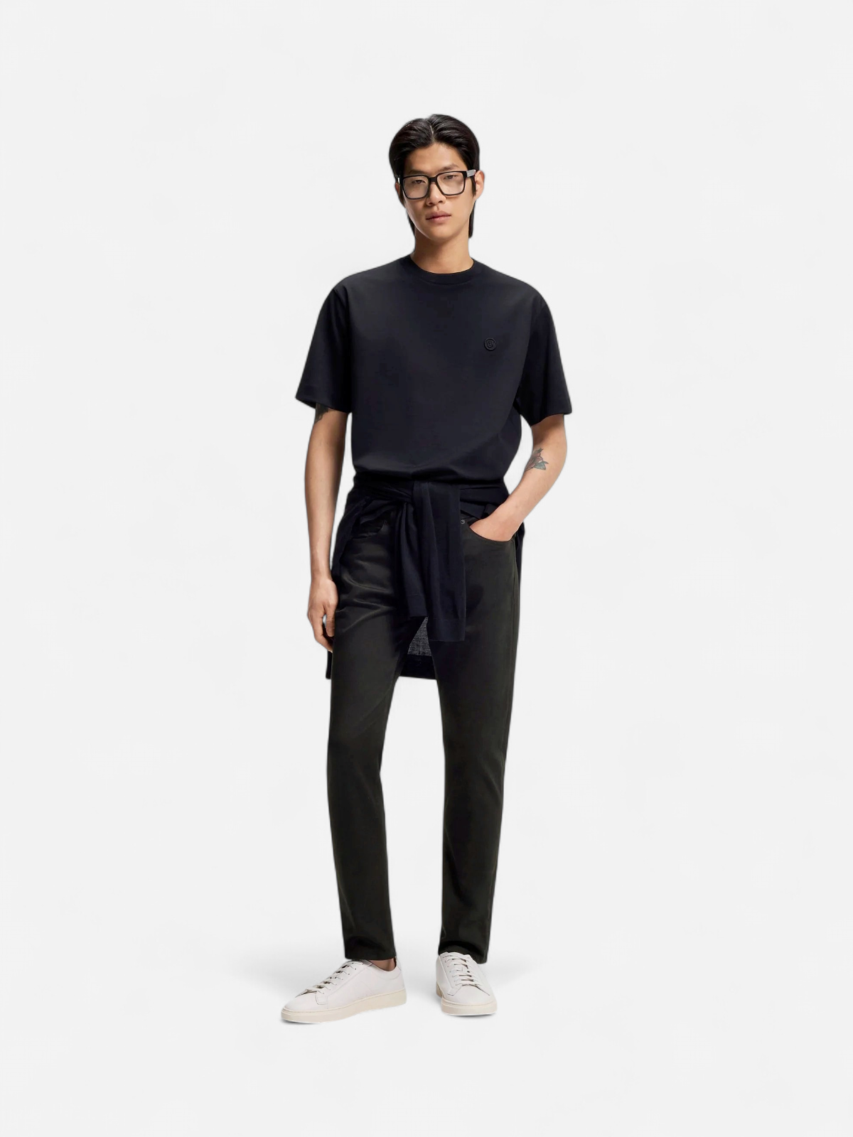Hugo Boss miesten housut P-DELAWARE FIVE POCKET, musta - Kekäle.fi