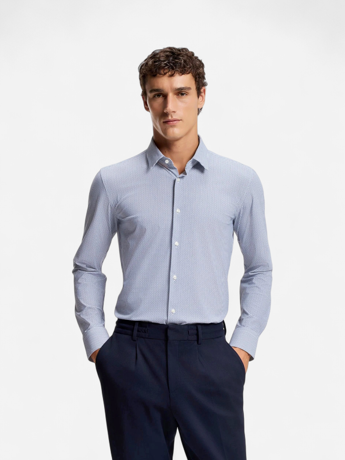 Hugo Boss miesten kauluspaita P-HANK-S-K-261 Performance Stretch, sininen - Kekäle.fi