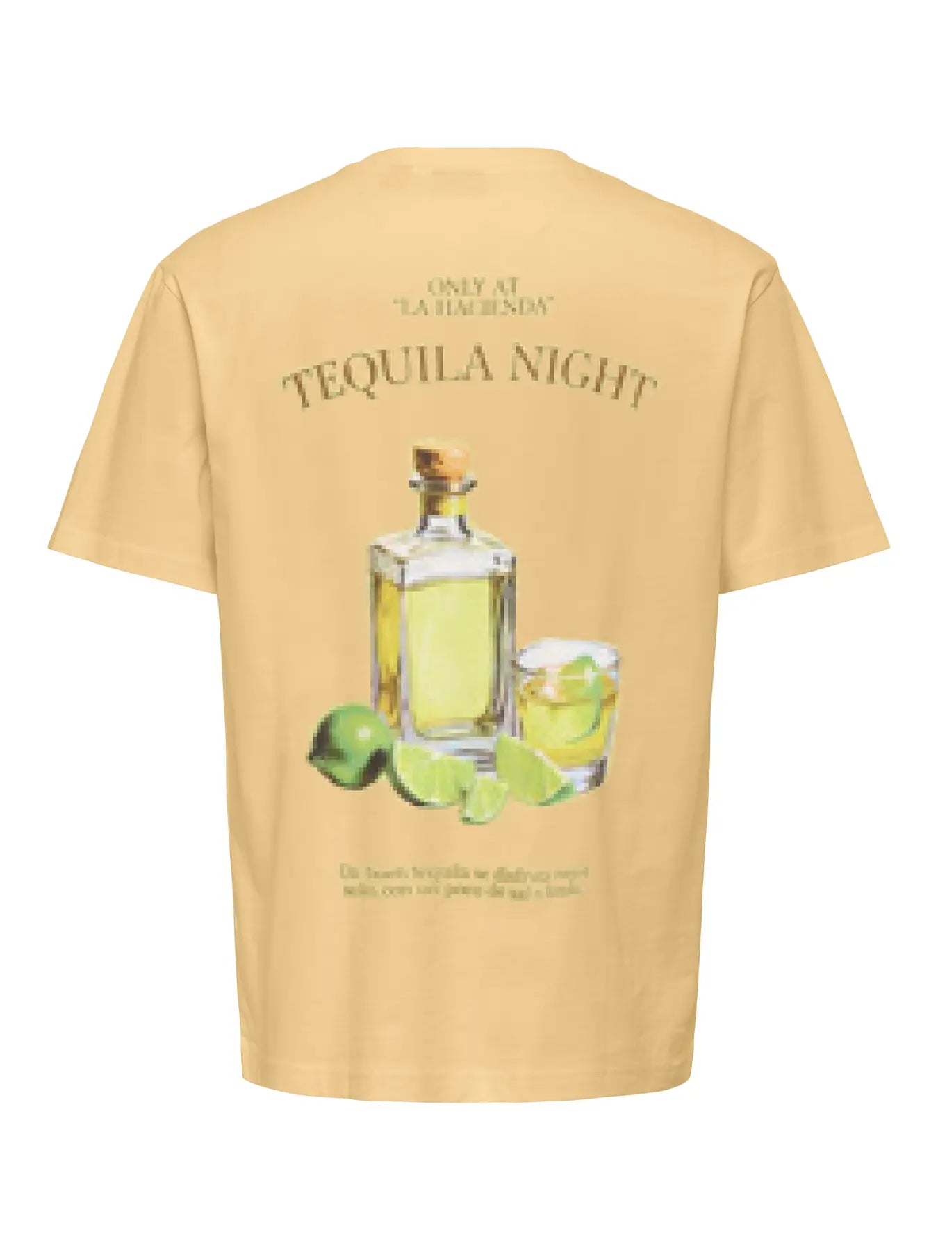 Only and Sons miesten t-paita Onsfred Life RLX SS Print Tee, Sunlight Tequila Night