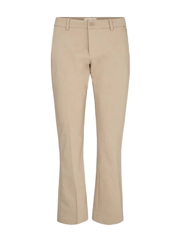 Freequent naisten nilkkapituiset housut Isadora Ankle PA Bootcut, vaalea beige