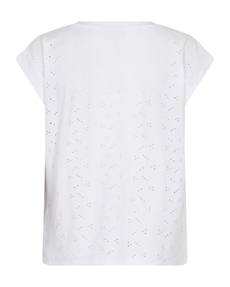 Freequent naisten t-paita FQBlond Flower, Brilliant white