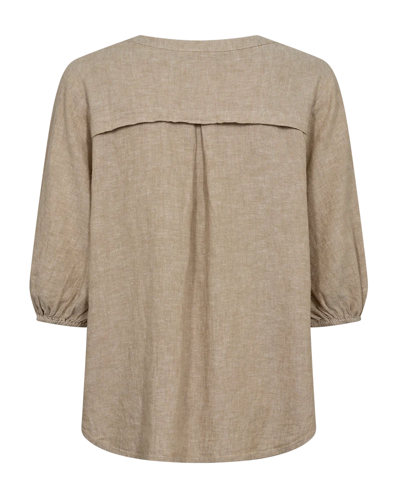 Freequent naisten pusero FQLava-Blouse, vaalea beige