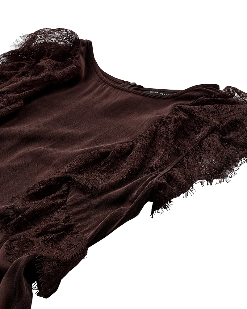 Copenhagen Muse mekko Marta Dress, tummanruskea