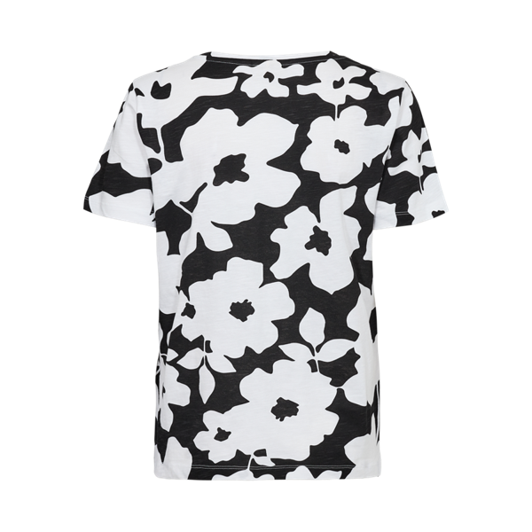 Freequent naisten t-paita Viva Tee Print, mustavalkoinen