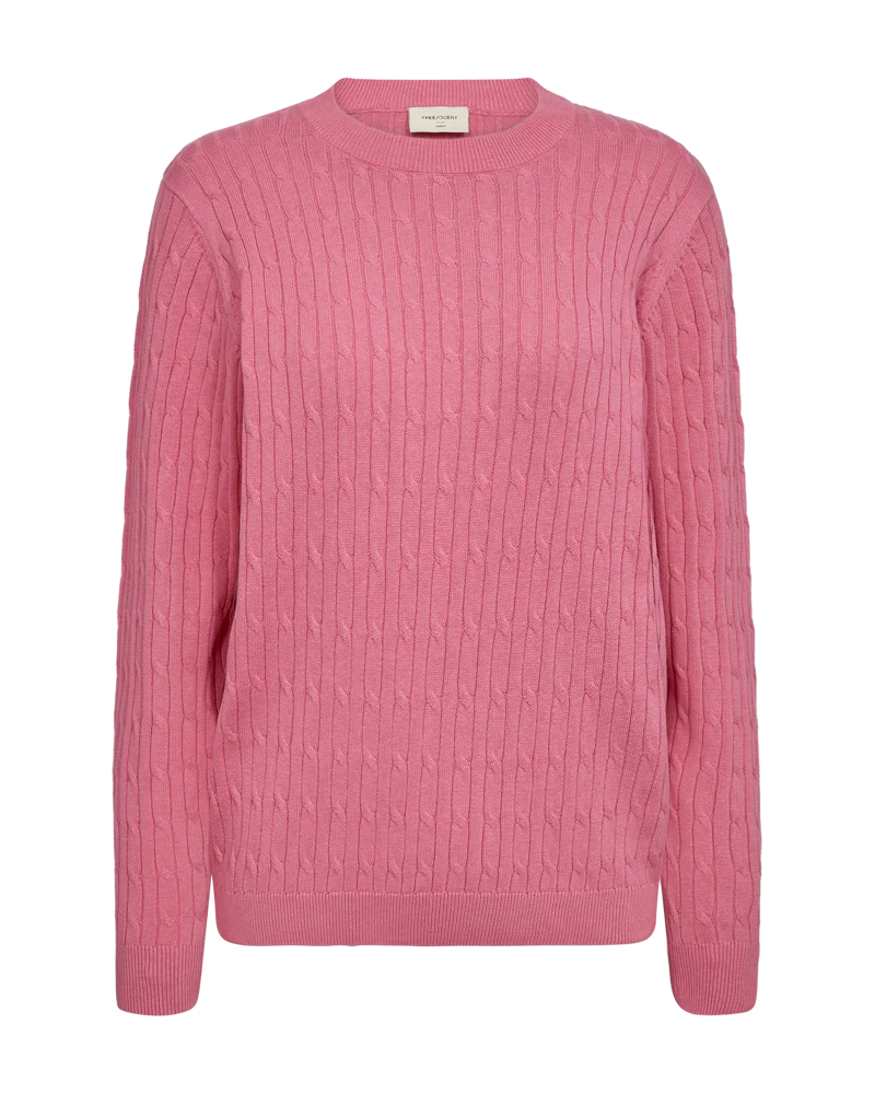 Freequent naisten neulepusero Dodo Pullover, pinkki