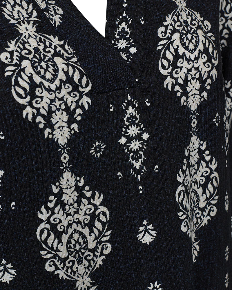 Freequent mekko Tilly Dress, musta kuosi