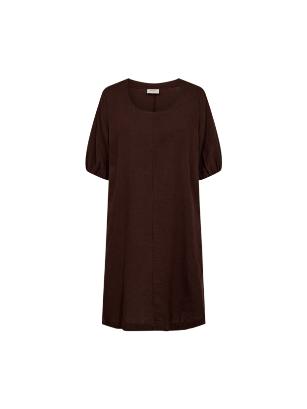 Freequent mekko Lava Dress, tummanruskea