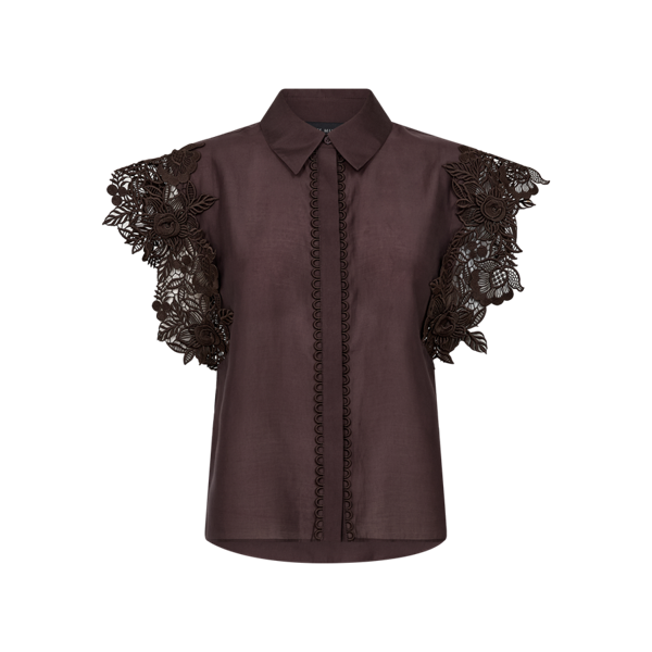 Copenhagen Muse naisten pusero Molly Shirt, tummanruskea