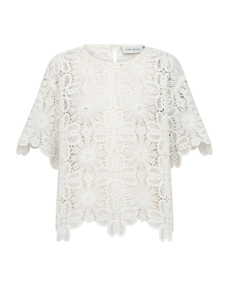Copenhagen Muse naisten pusero Vilja Blouse, valkoinen