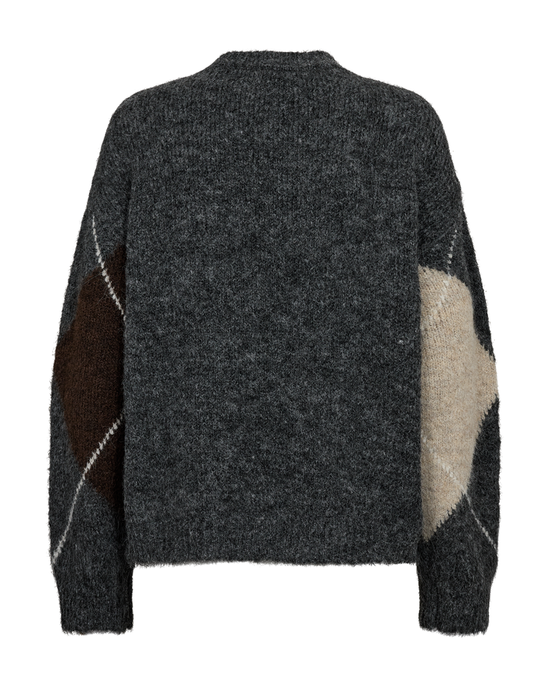 Freequent naisten neulepusero Grslulu, tummanharmaa
