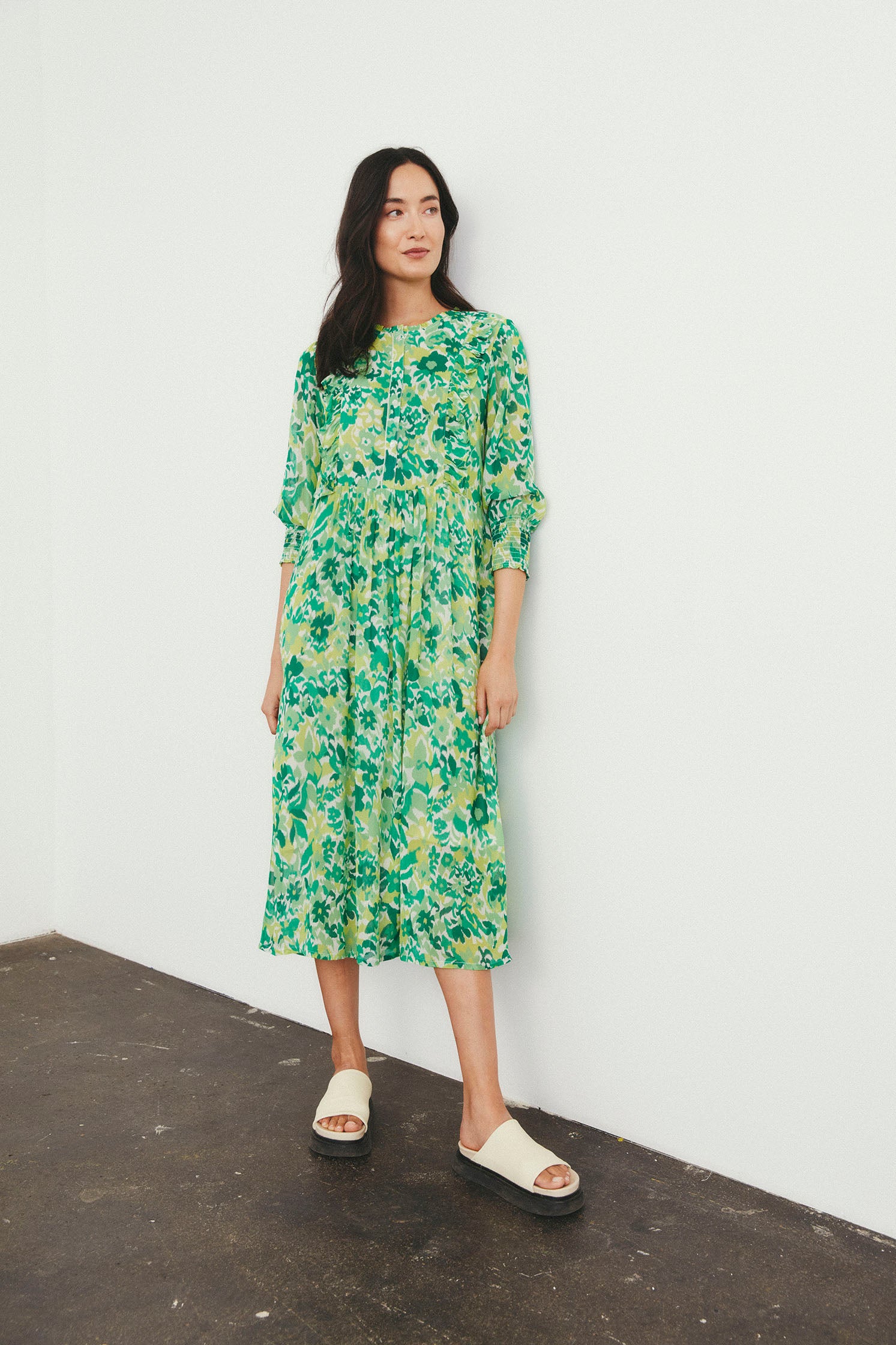 part-two-mekko-sila-dress-vihrea-kuosi-1