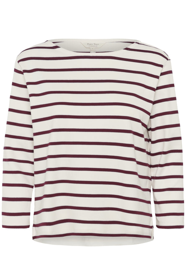 part-two-naisten-paita-nelapw-ts-tawny-port-stripe-4