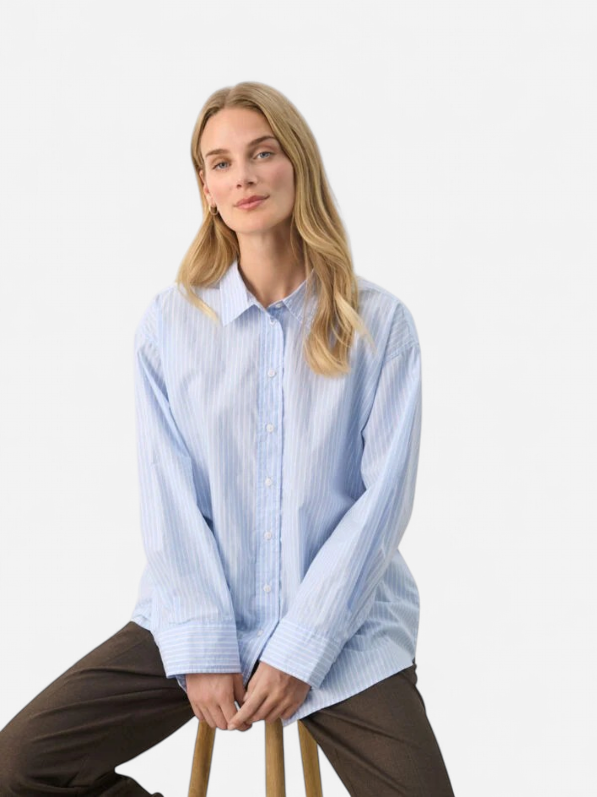 Part Two naisten pusero, SAVANNAPW SHIRT Blue Stripe - Kekäle.fi