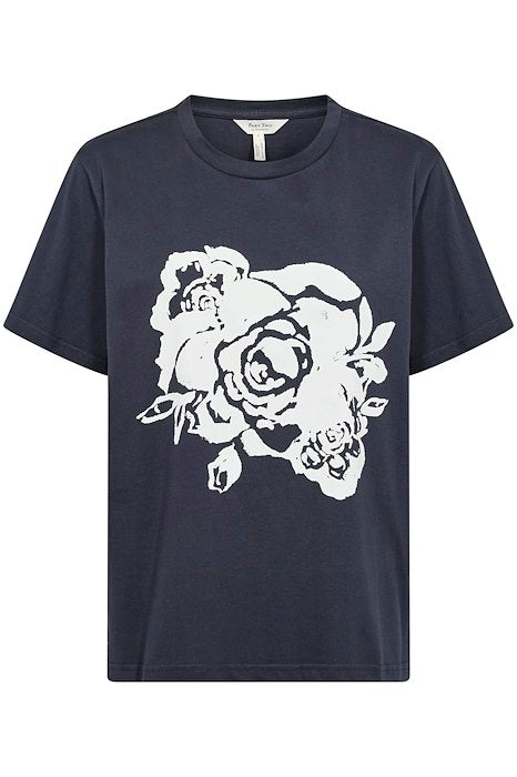 part-two-naisten-t-paita-nahidpw-ts-navy-rose-print-1