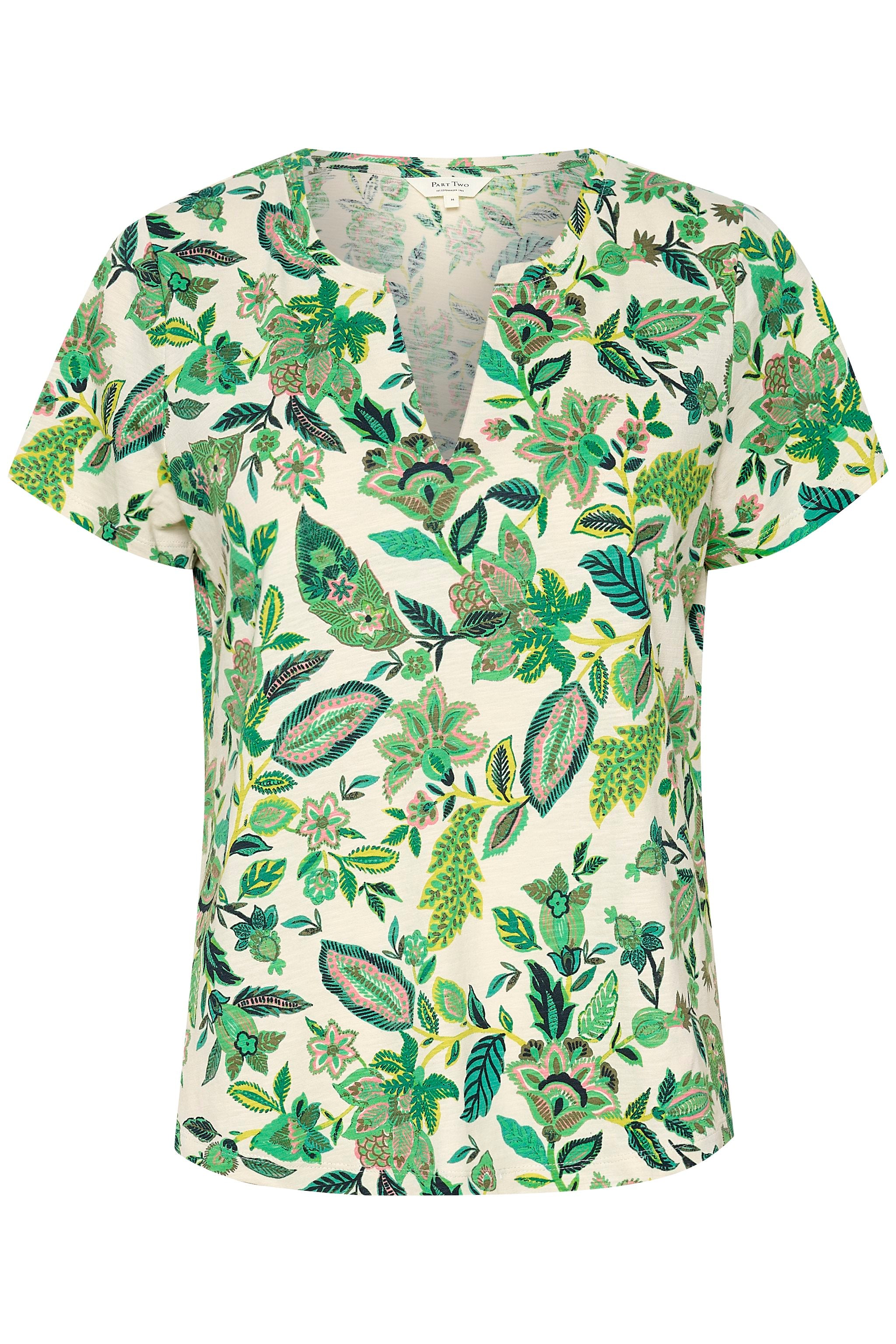 part-two-t-paita-gesinas-t-shirt-vihrea-kuosi-2