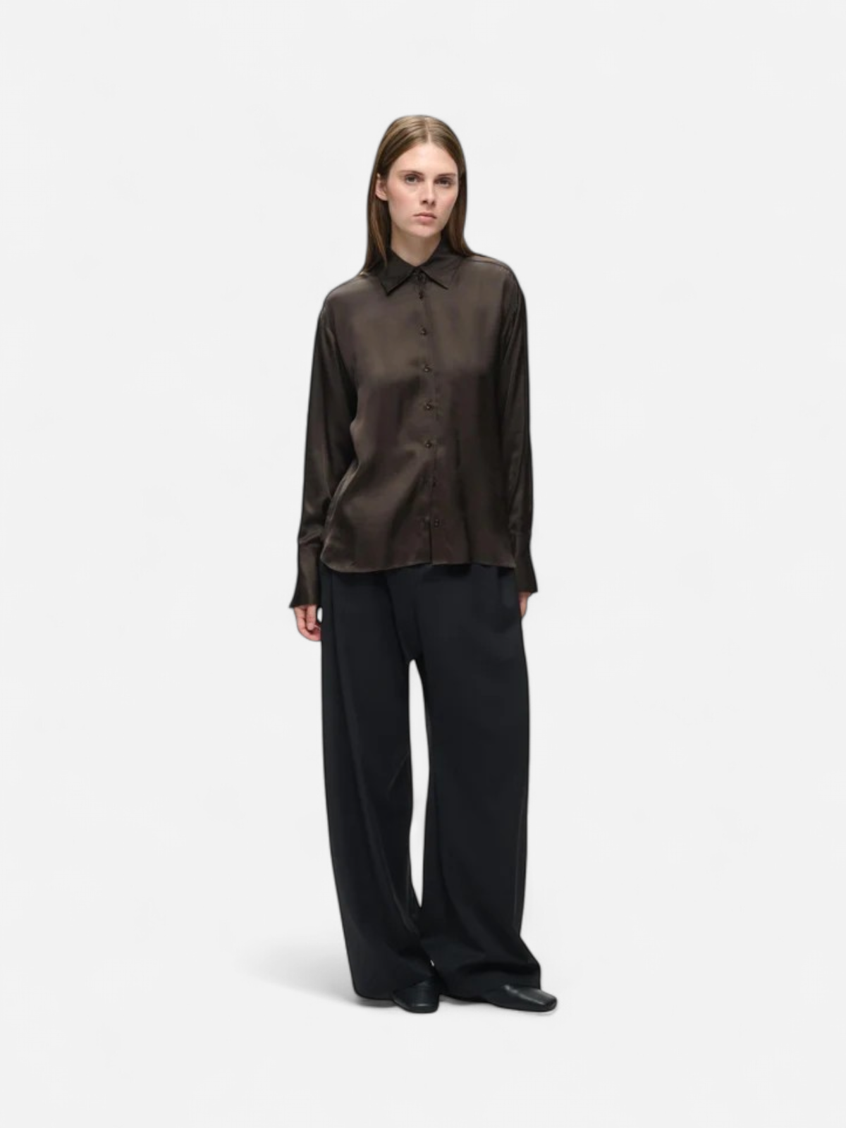 PAULINEIW SHIRT Chocolate Brown - Kekäle.fi