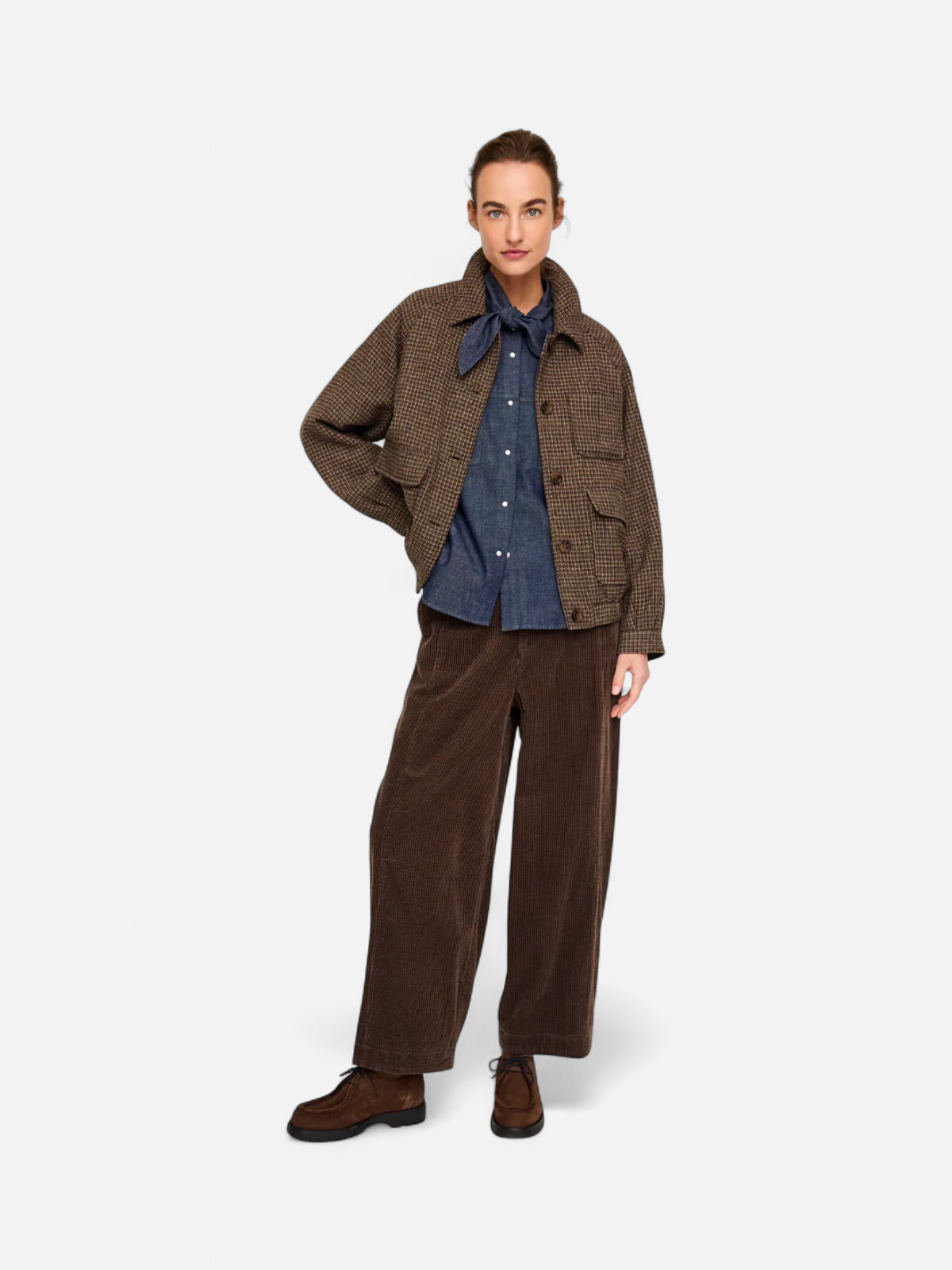 PAZ TROUSERS TUMMANRUSKEA - Kekäle.fi