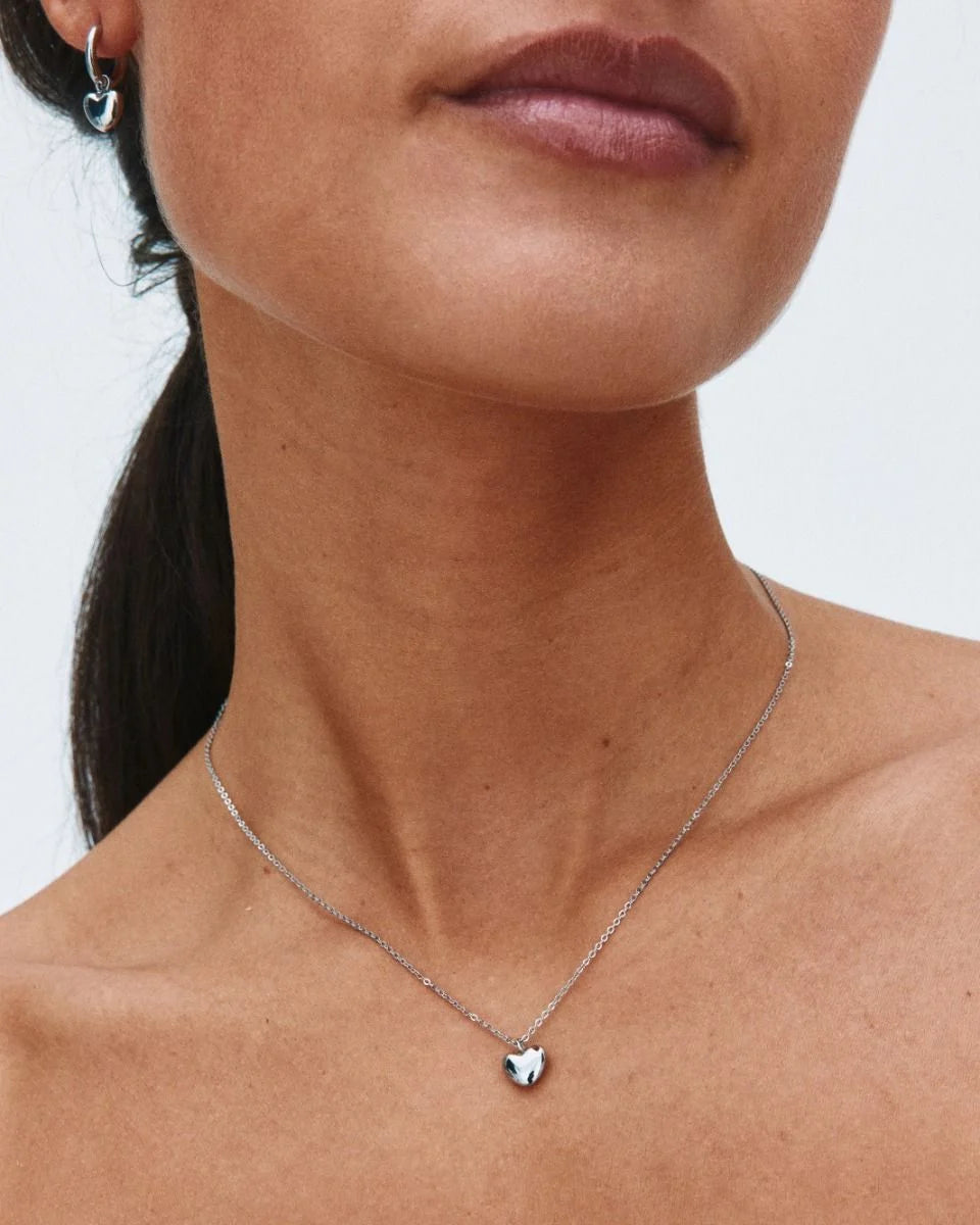 Edblad kaulakoru Barley Necklace Steel, Hopeanharmaa