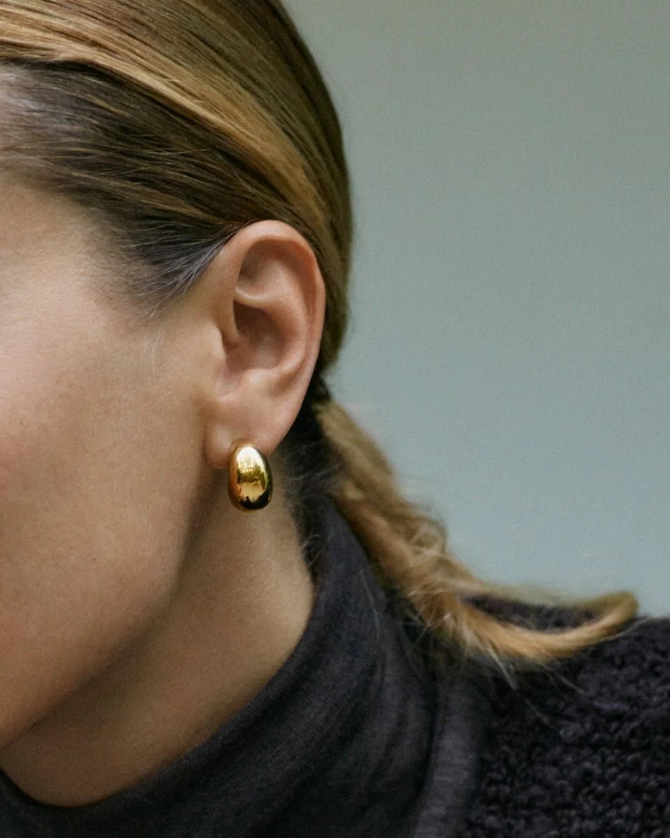 Edblad korvakorut, BOLD CREOLES S GOLD Kullankeltainen