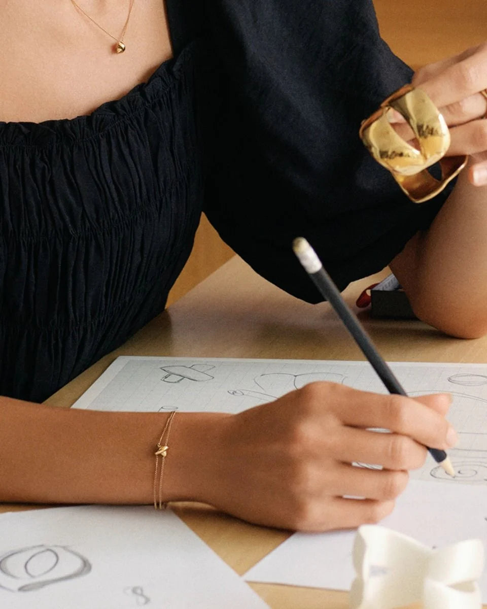 Edblad rannekoru Alexa Bracelet, Gold pleated