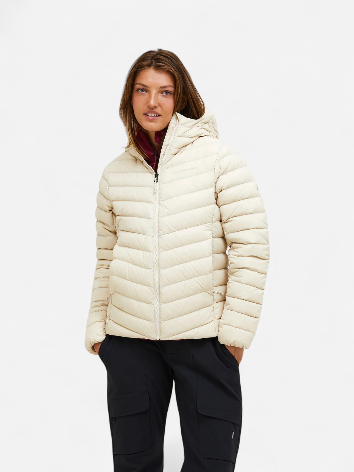 Peak Performance naisten kevytuntuvatakki, W FROST HOOD JACKET Hiekka - Kekäle.fi