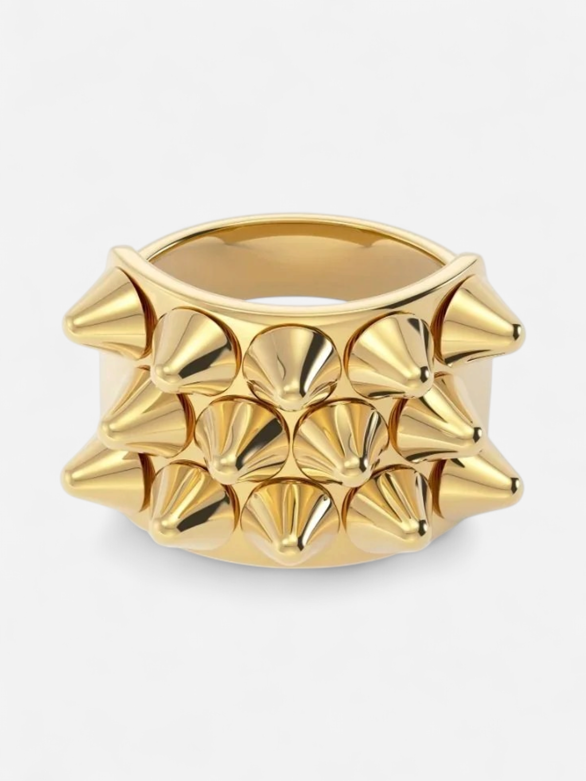 Edblad sormus Peak Ring Gold, Gold pleated - Kekäle.fi