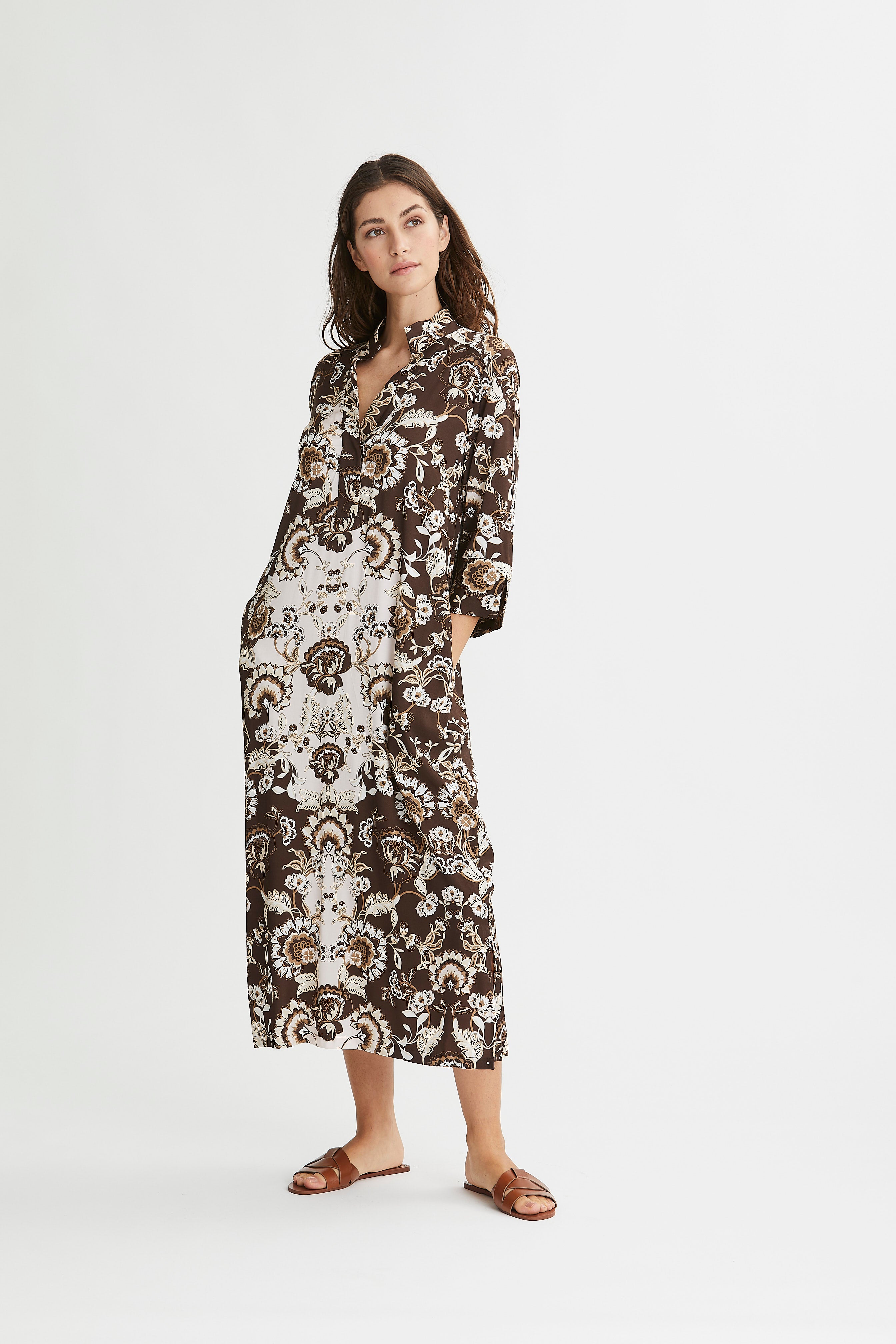 philosophy-blues-original-naisten-mekko-simbia-dress-ruskea-kuosi-3