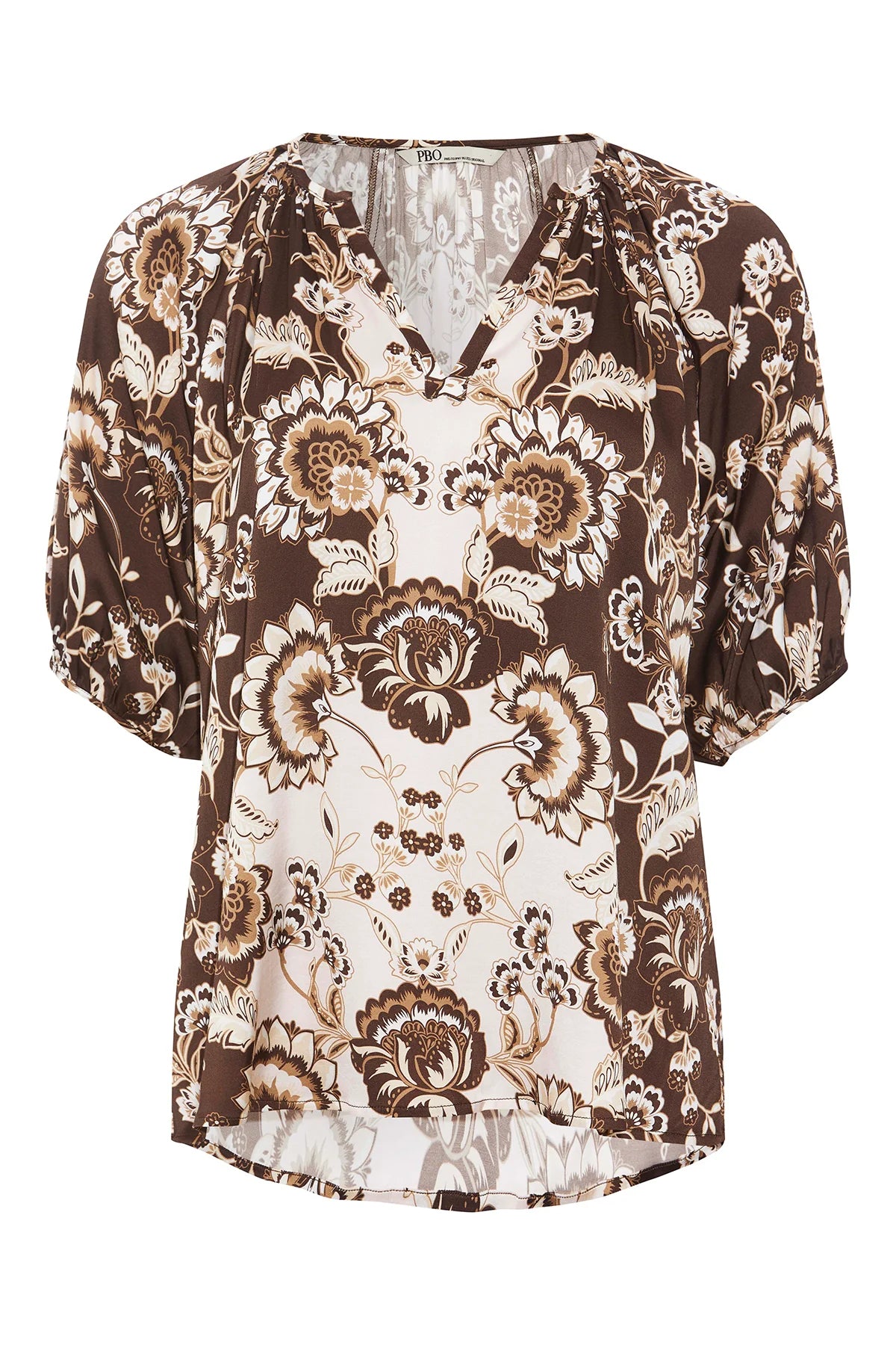 philosophy-blues-original-naisten-pusero-mauro-blouse-ruskea-kuosi-1