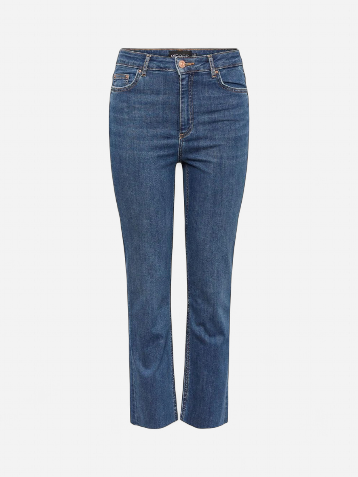 Pieces Naisten Farkut PCDelly Straight HW CR MB184 NOOS Indigo - Kekäle.fi