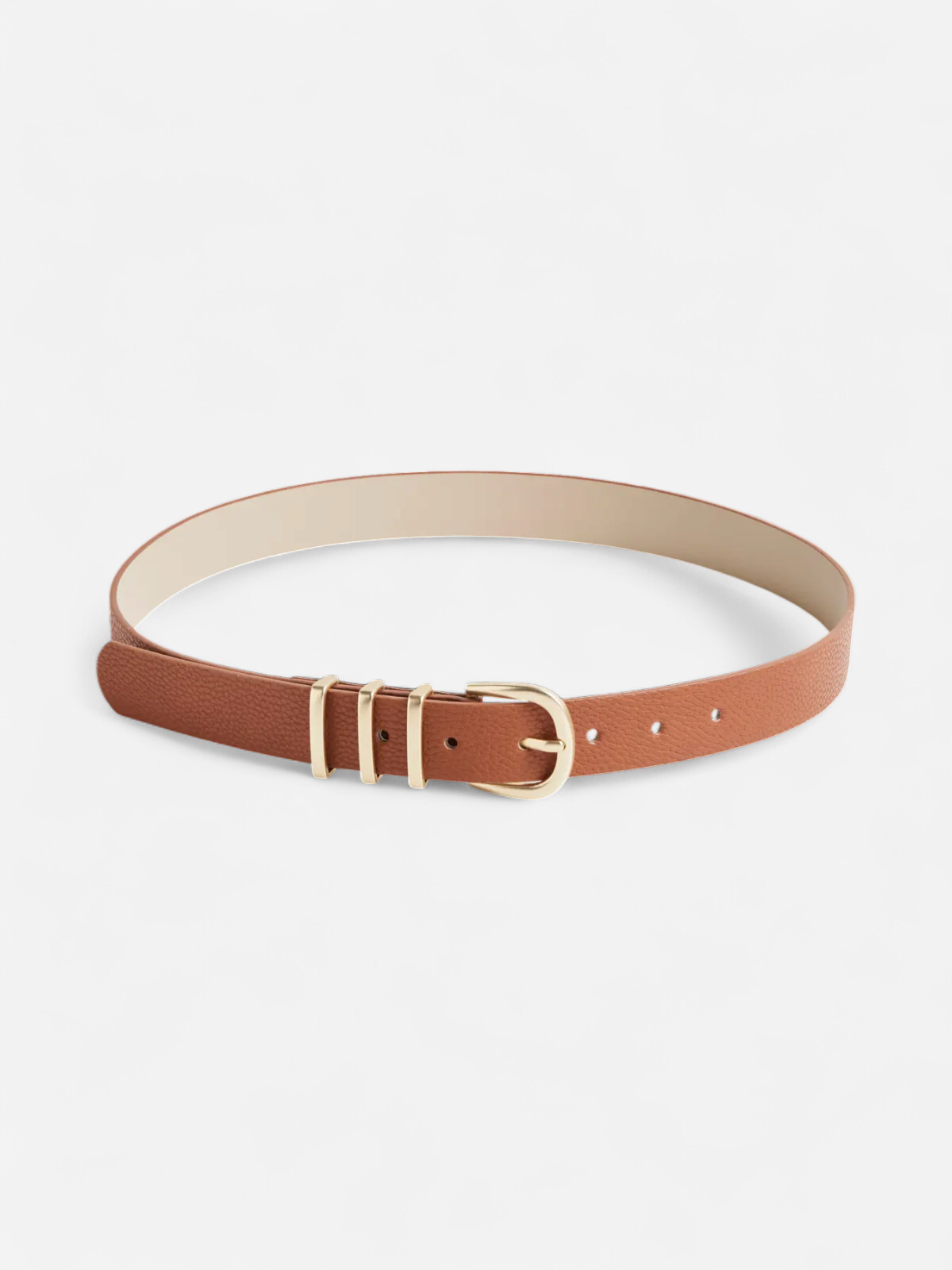 Pieces naisten vyö, PCLEA JEANS BELT Cognac W. Gold Buckl - Kekäle.fi