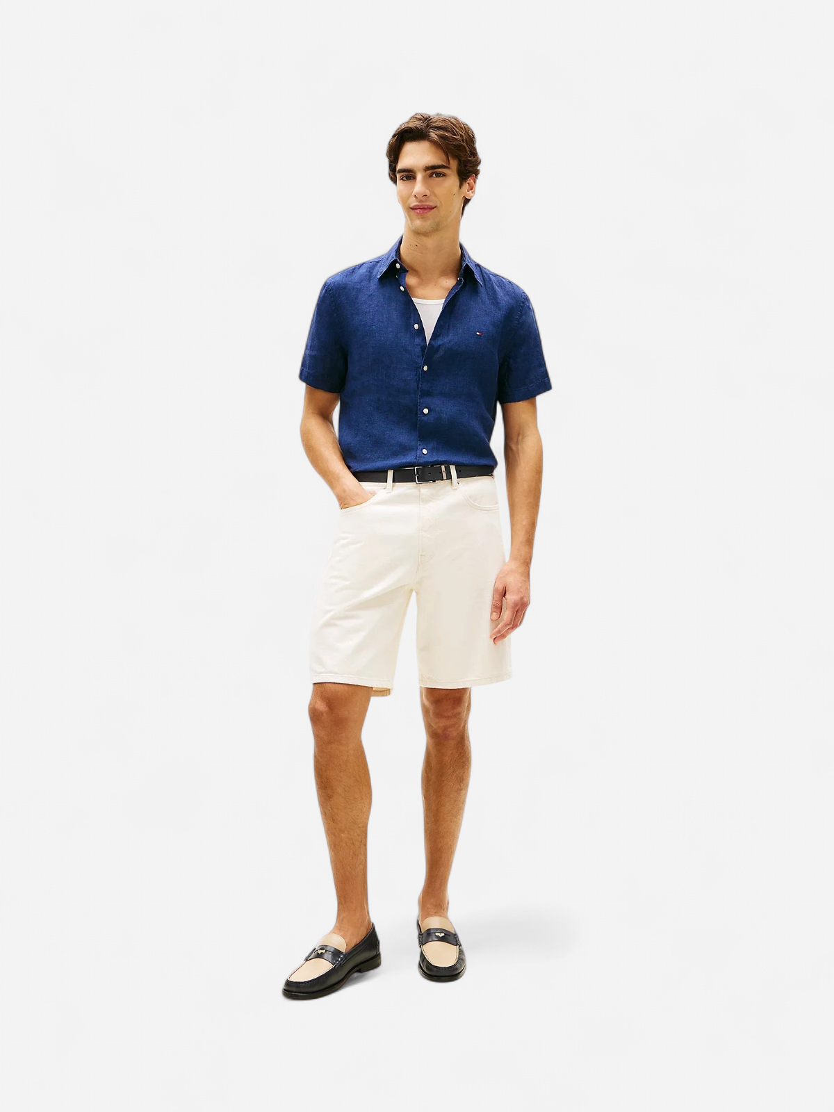 PIGMENT DYED LINEN RF SHIRT S/S TUMMANSININEN - Kekäle.fi
