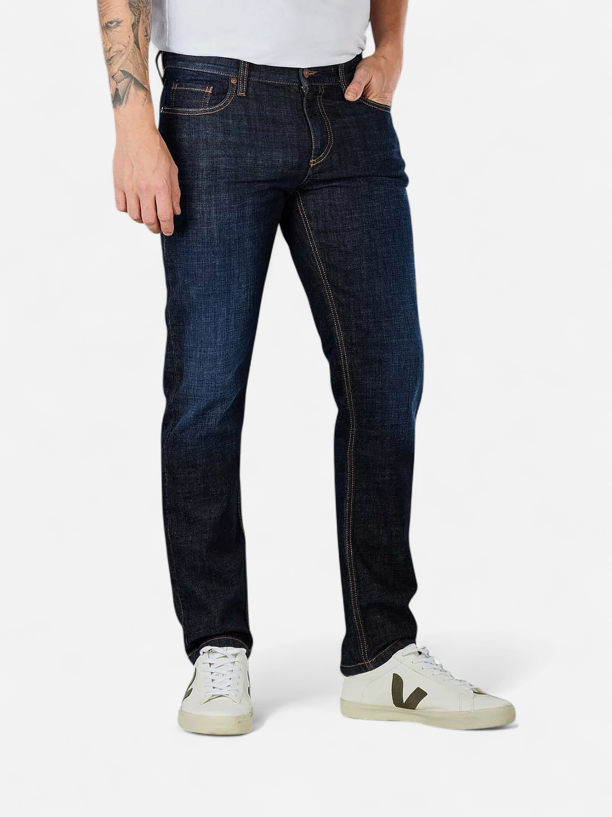 PIPE - Super Stretch Authentic Denim SININEN, INDIGO - Kekäle.fi