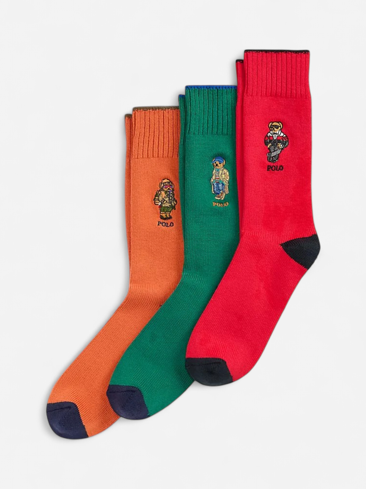 Polo Ralph Lauren miesten sukat Polo Bear Sock 3-Pack Gift Set, monivärinen kuosi - Kekäle.fi